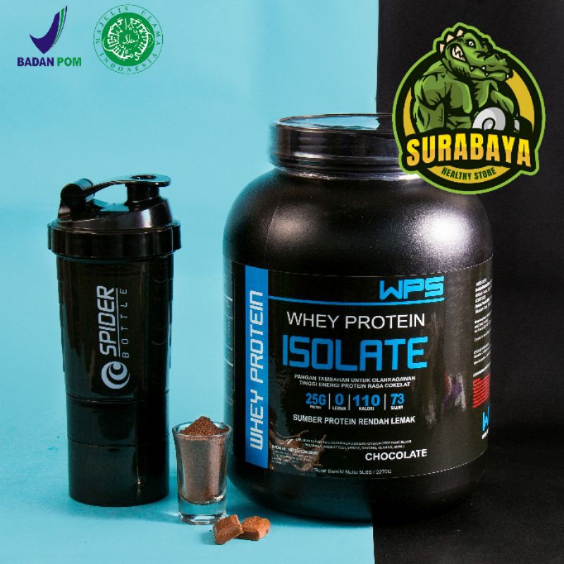 Whey Protein Isolate 5 Lbs WPS BPOM Susu Fitness Gym WPI 5Lbs Non BXN Vectorlabs On Gold Standard WGS Syntha-6 Isolene