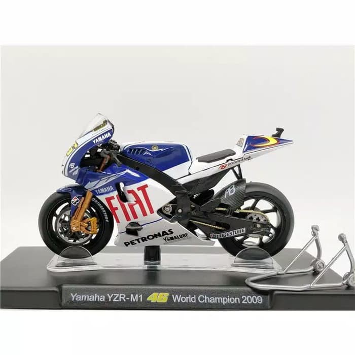 Diecast Valentino Rossi 2009 Leo Models Miniatur MotoGP Yamaha