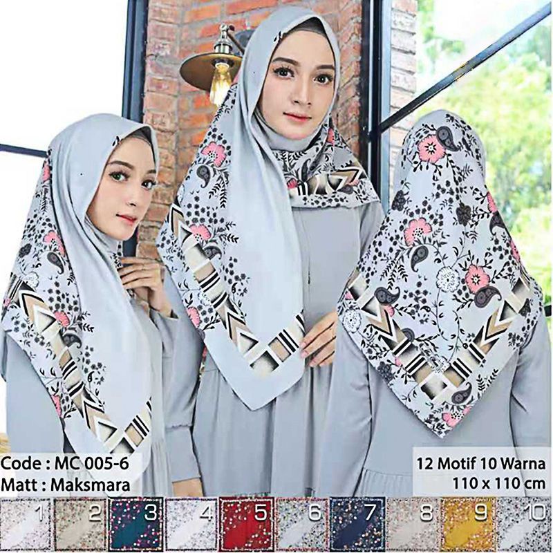 Hijab Voal Motif Bunga