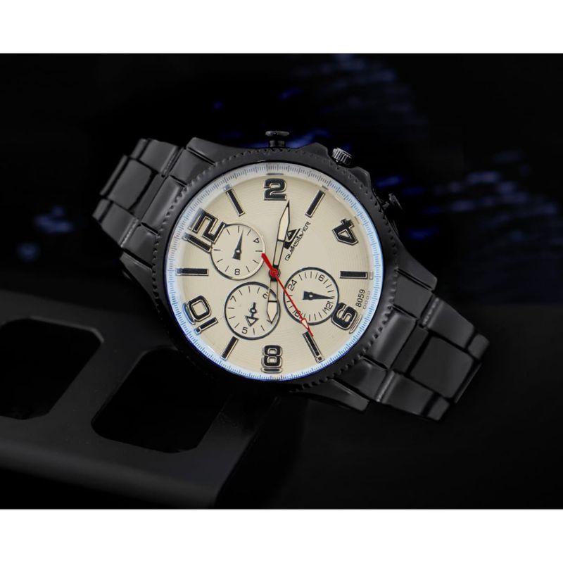 Jam pria analog Quiksilver rantai stainless