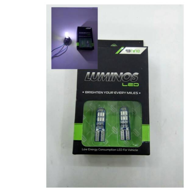 LAMPU SENJA T10 LUMINOS 15 MATA PUTIH SUPER BRIGHT