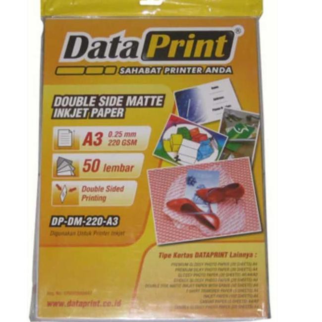 

Data Print Double Side Matte A3 220 Gram