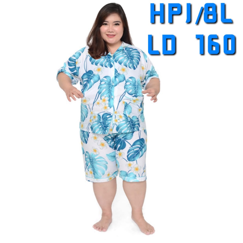 BAJU TIDUR ANAK PEREMPUAN CELANA PANJANG SET COUPLE DEWASA PIYAMA LENGAN PENDEK JUMBO LD 130 140 150