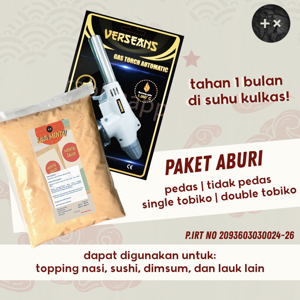 

Paket Mentai Sauce + Blow Torch