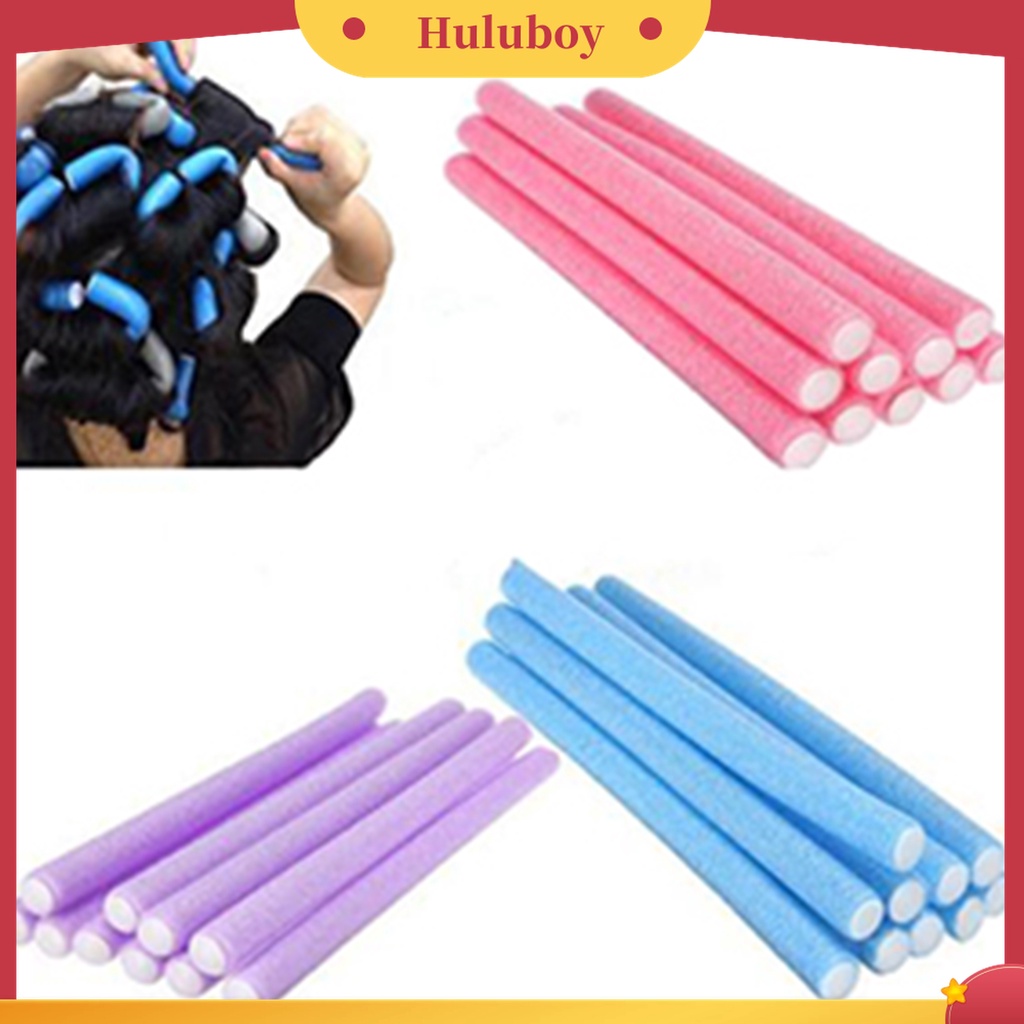 Huluboy Huluboy♡ 10pcs Rol Pengeriting Rambut DIY Bahan Busa Lembut