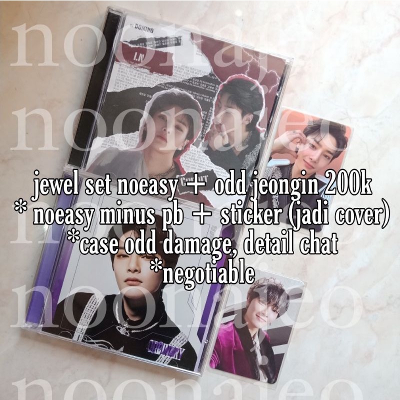 jeongin ayen jeje straykids jewel case set noeasy + oddinary