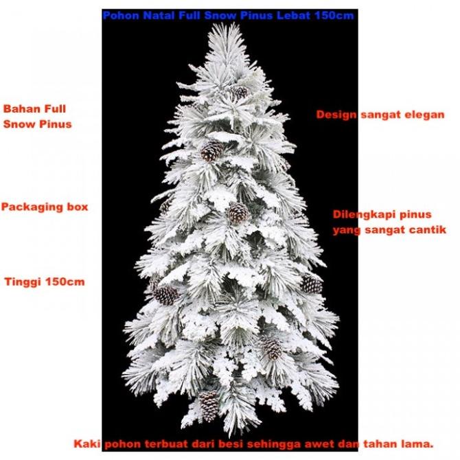 

POHON NATAL FULL SNOW PINUS LEBAT 150CM DEKORASI NATAL HIASAN NATAL GJNH6123V