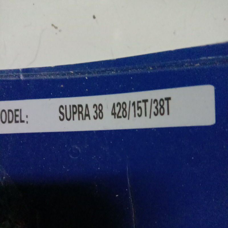 GEAR Gir Set Depan+Belakang 428 SUPRA X 100 X100 FIT LAMA OLD 38-T 15-T Sprocket Girset Gearset-2