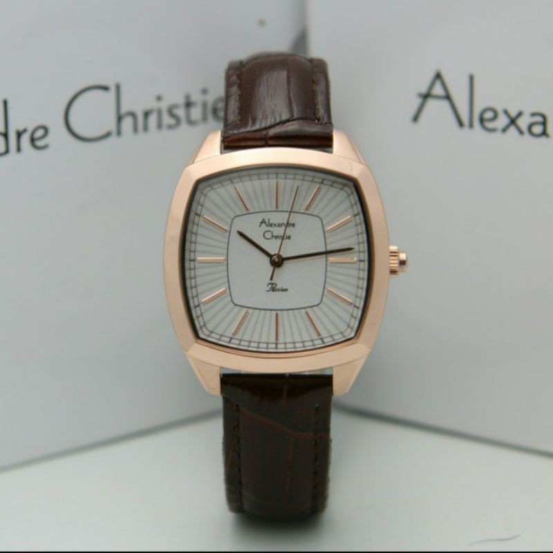 ALEXANDRE CHRISTIE AC2884 ROSEGOLD WHITE WANITA.ORIGINAL GARANSI RESMI 1 TAHUN