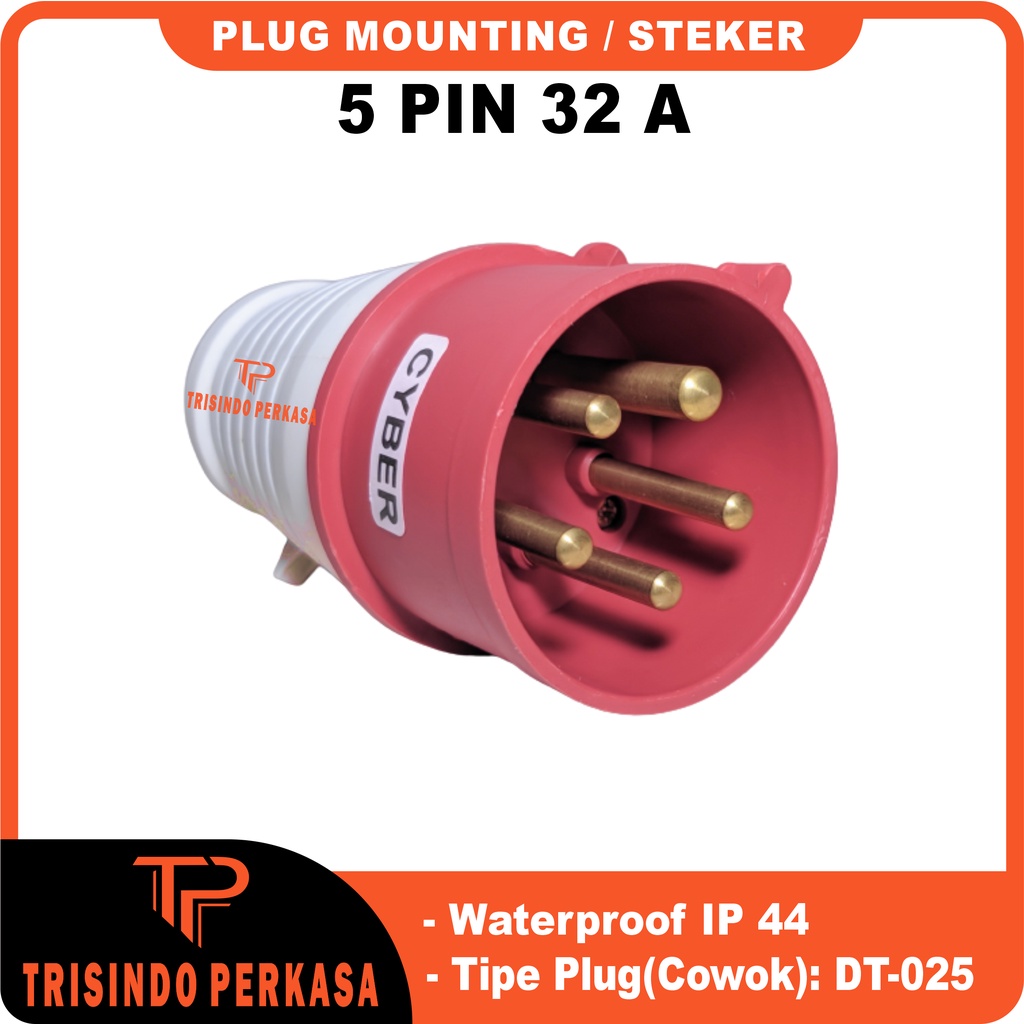 Plug Mounting Male Steker 5P 32A 025