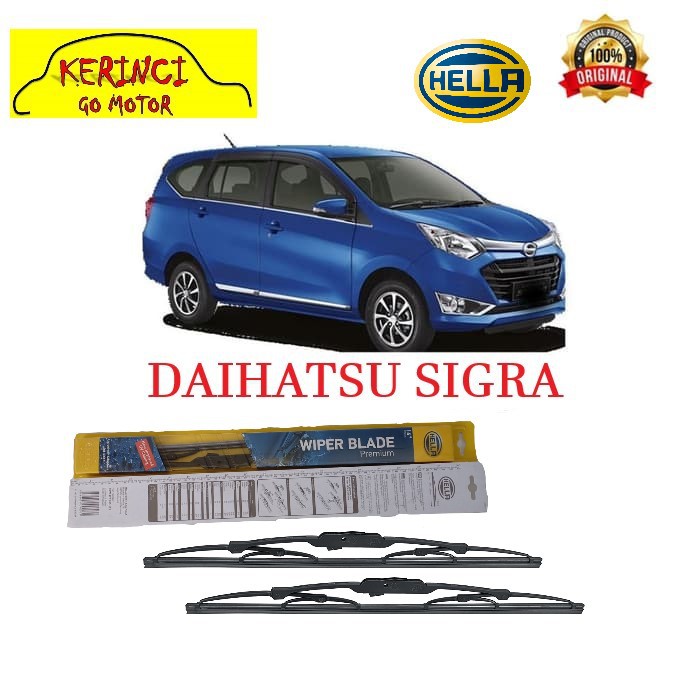 WIPER DAIHATSU SIGRA HELLA PREMIUM 22&quot; &amp; 17&quot; - WIPER HELLA SEPASANG