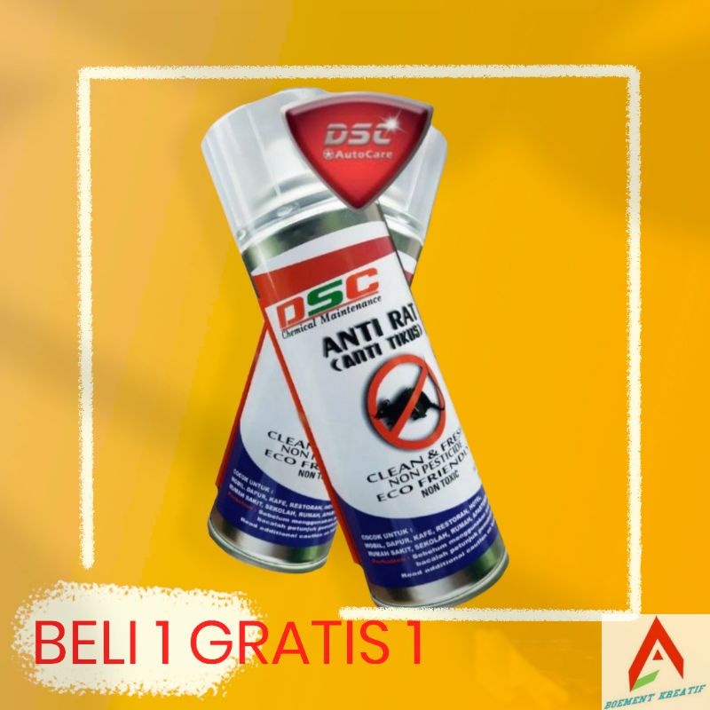 Pengusir tikus kap mobil / antirat dsc 2 botol ukuran 250 ml lebih hemat