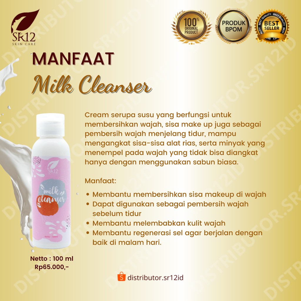 Paket Pembersih Wajah SR12 Double Cleansing Perawatan Wajah Flek Hitam Noda Bekas Jerawat