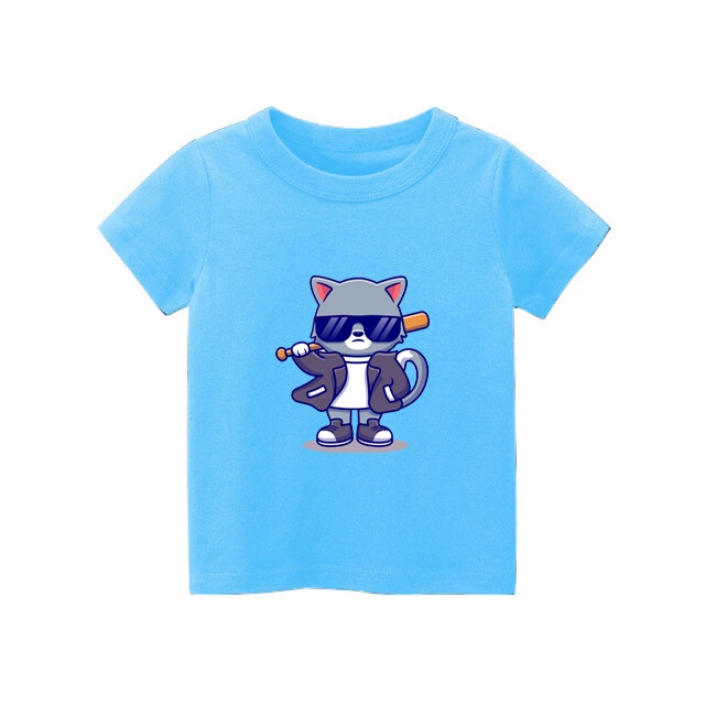 kaos anak Wild FOX bahan nyaman untuk Usia 1-8 tahun