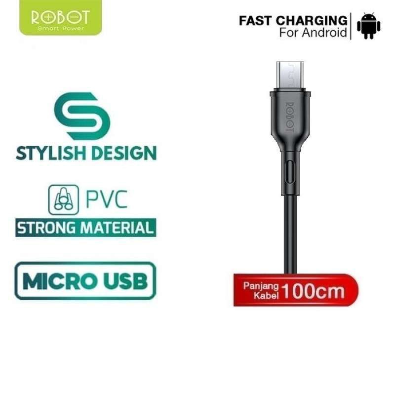 ROBOT RT-RBM100 RT RBM100 Wired Cable Kabel data Micro USB MICRO 1 Meter Universal Smartphone hp