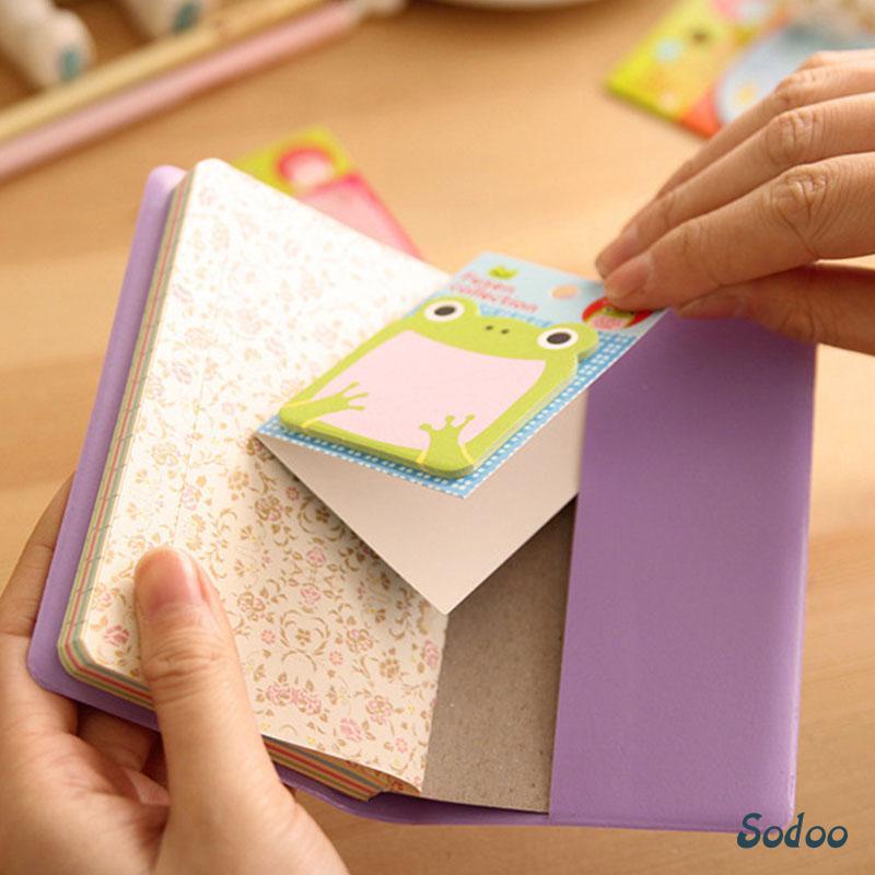 

20 Lembar Sticky Note / Memo Pad Motif Hewan Kawaii Untuk Pelajar / Kantor Sodoo