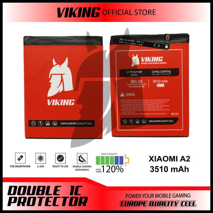 Baterai Viking Xiaomi Mi A2 / Mi 6X Bn36 Double Power