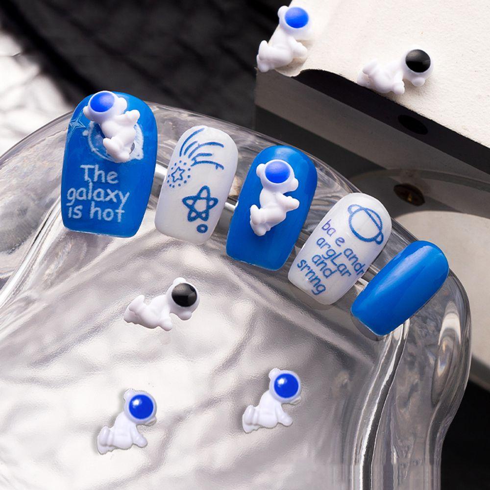 Mxbeauty Astronot Nail Art Perhiasan Childlike Spaceman INS-style DIY Ornaments