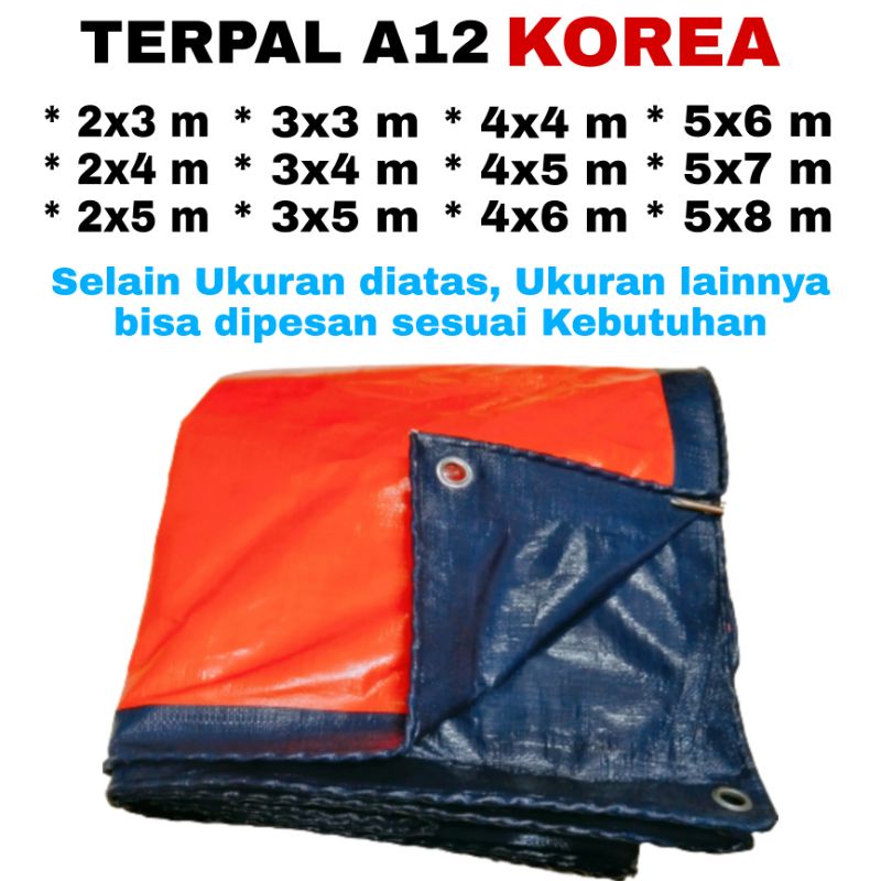Terpal A12 Korea Import Ukuran 5x7