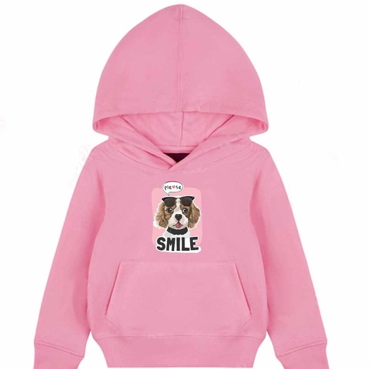 Hoodie Anak Pleasee Smile Sweater Pakaian Fleece M - XL