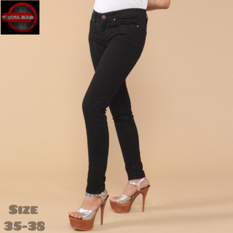 MARTIN JEANS / CELANA HITAM WANITA / CELANA JEANS WANITA HITAM TERLARIS
