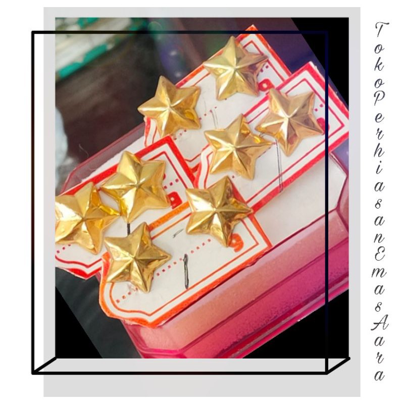 Anting Emas 375 Ceplik Bintang