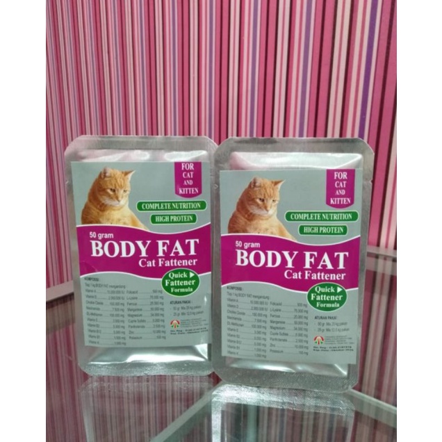Body Fat vitamin pengemuk kucing 50 gram BODY FAT