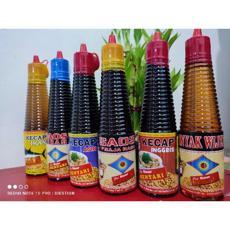 Aneka Macam Kecap Penyedap Rasa 150 mL Cap Sinar Mentari [Halal]