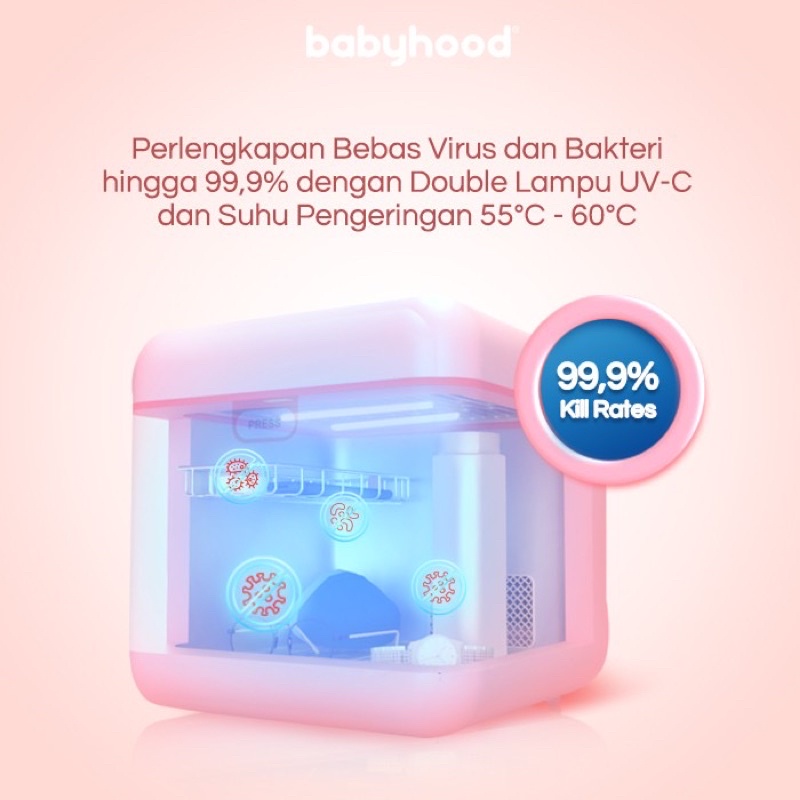 Babyhood Sterilizer UV with Dryer - Mesin steril Perlengkapan anak