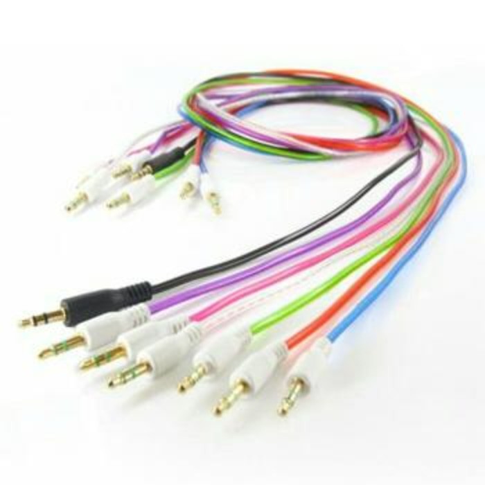 KABEL AUX MACARON 1IN1/JACK 3.5MM AUDIO RCA 1IN1 [PM]