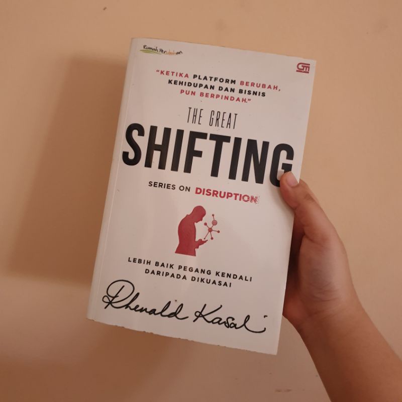 preloved The Great Shifting - Disruption buku self help karya Rhenald Kasal