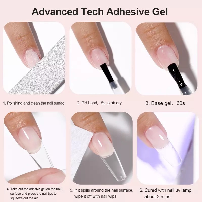 [FLASHES] ADHESIVE Nail Gel Glue Strong Tech Gel Glue For Nail Extansion