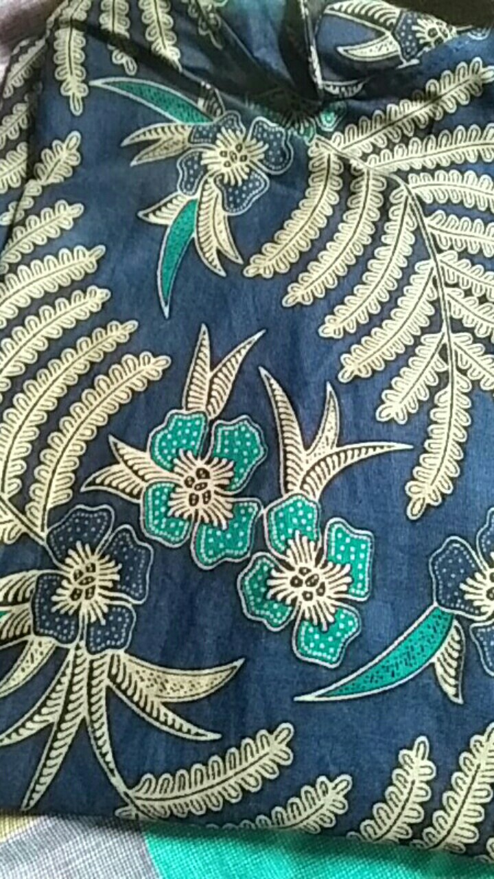 Tey-17 Batik Wanita Asj Sa Hrb026 Kenongo Kemeja Tosca Pendek