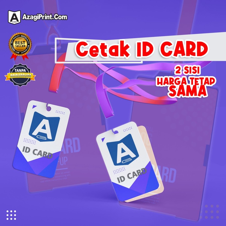 

Cetak ID Card Karyawan Kartu Pelajar PVC Tebal TANPA MINIMUM - DOFF