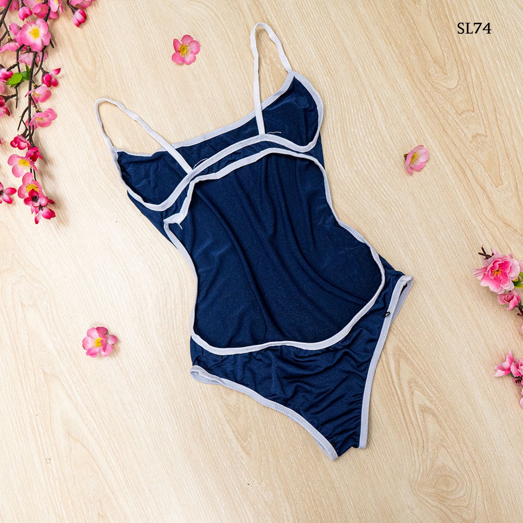 BAJU TIDUR SEXY LIGERIE TRANSPARAN SLEEPWEAR NAVY SL74A