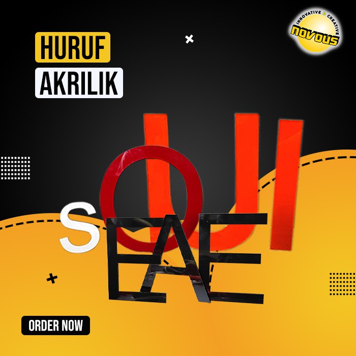 

Huruf Timbul / Angka Akrilik LASER CUTTING