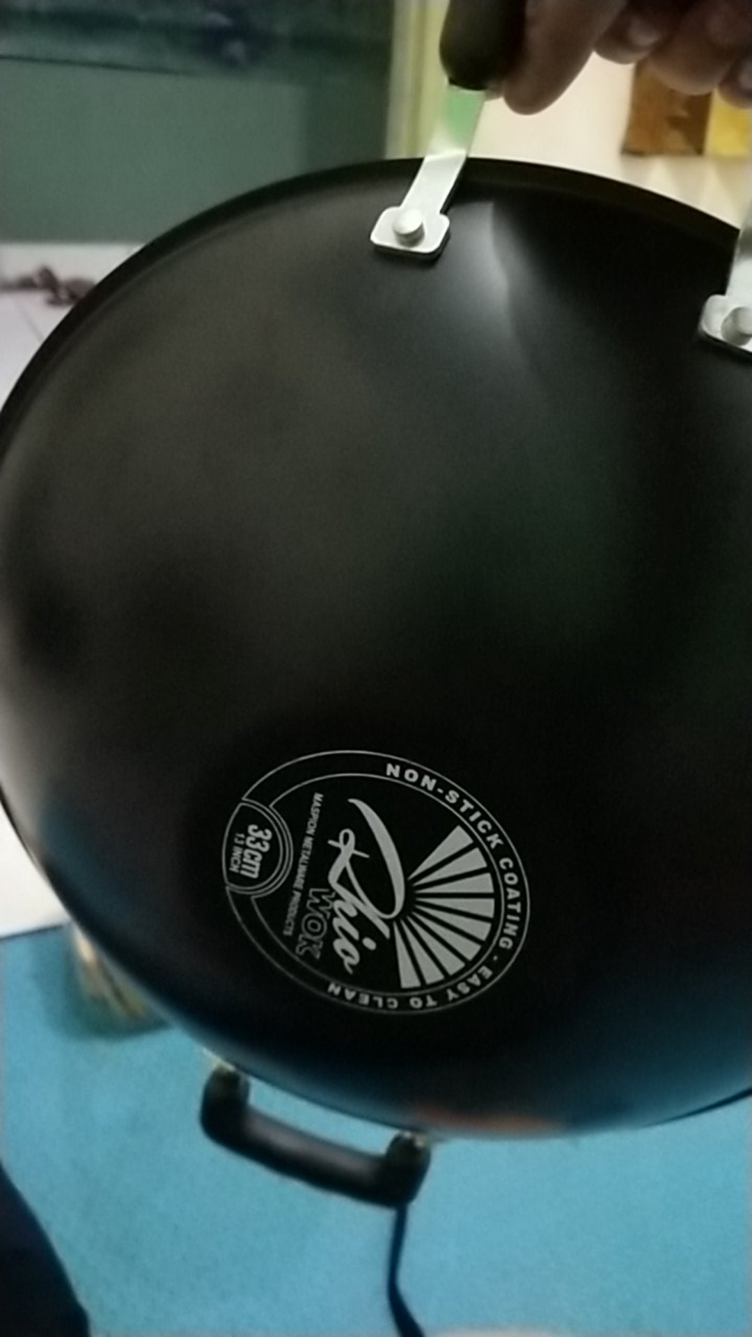 Maspion Wajan Rhio Wok 33 Cm - Wajan Besi Antilengket Ekonomis