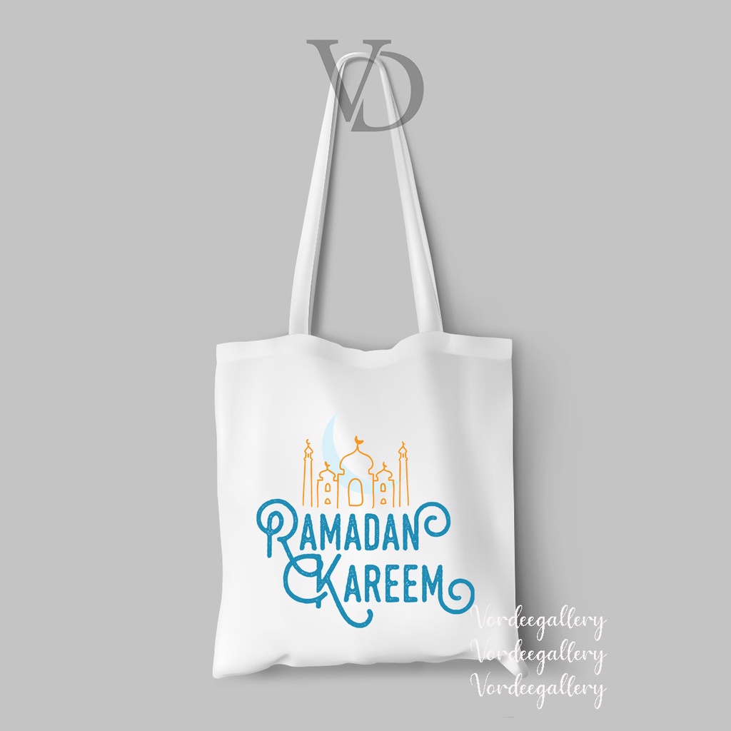 Tote bag Hampers Kanvas Motif Lebaran Eid 3 / tote bag idul fitri eid mubarak ramadan