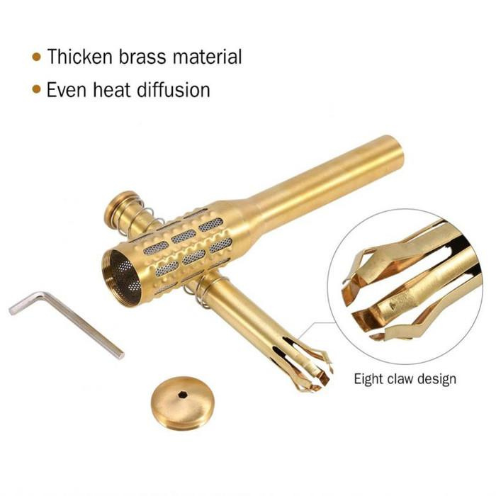Big Brass Moxa Roll Burner Terapi Moksibusi Pijat Tongkat Meridian
