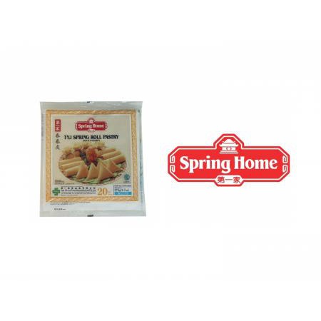

(Free Tas Belanja) SPRING HOME Spring Roll Skin Pastry 8.5" (Isi 20 Pcs) / Frozen Food Kulit Lumpia Pangsit 8.5