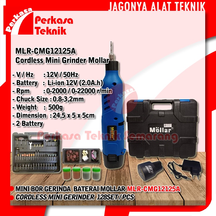 Mini Bor Gerinda Baterai MOLLAR CMG12125A Die Grinder Tuner Cordless