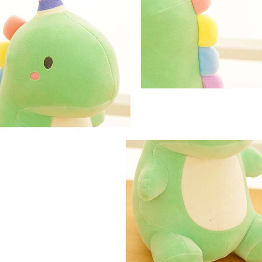 Needway  35cm Dinosaur Plush Doll Lovely Animal Doll Stuffed Animal Baby Toy Cartoon Sleep Pillow 50cm Soft Kids Hug Doll/Multicolor