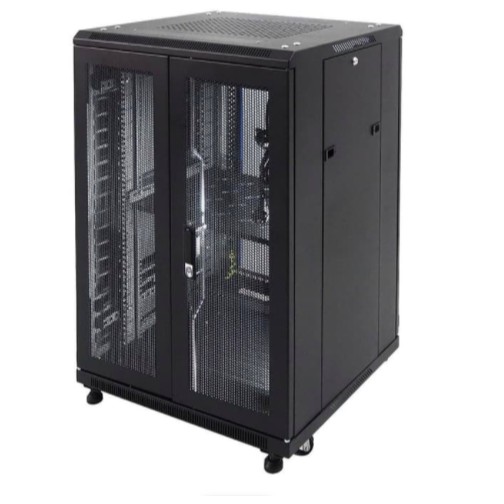 IR6020G - 20U Close Rack Depth 600mm Glass Door 19&quot; - INDORACK