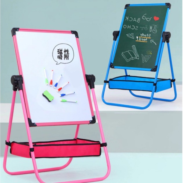 

[HANYA PAPAN] Papan Tulis Anak Drawing Board Magnetic Keranjang Multifungsi Papan 2 Sisi Black & White Board