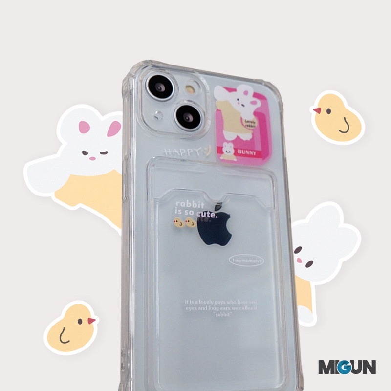 New! Pocket Bunny - Pocket Softcase fullcover for iPhone 7 8 SE2020 7+ 8+ X XS XR XSMAX 11 12 13 MINI PRO PROMAX