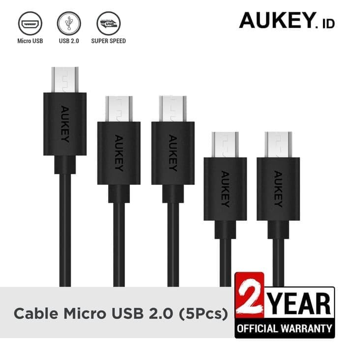 Aukey Kabel Micro USB Isi 5 pcs - CB-D5