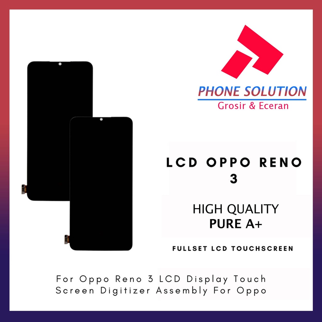 LCD Oppo A91 / LCD Oppo Reno 3 Fullset Touchscreen Original 100% // Supplier LCD Oppo - Garansi 1 Bulan