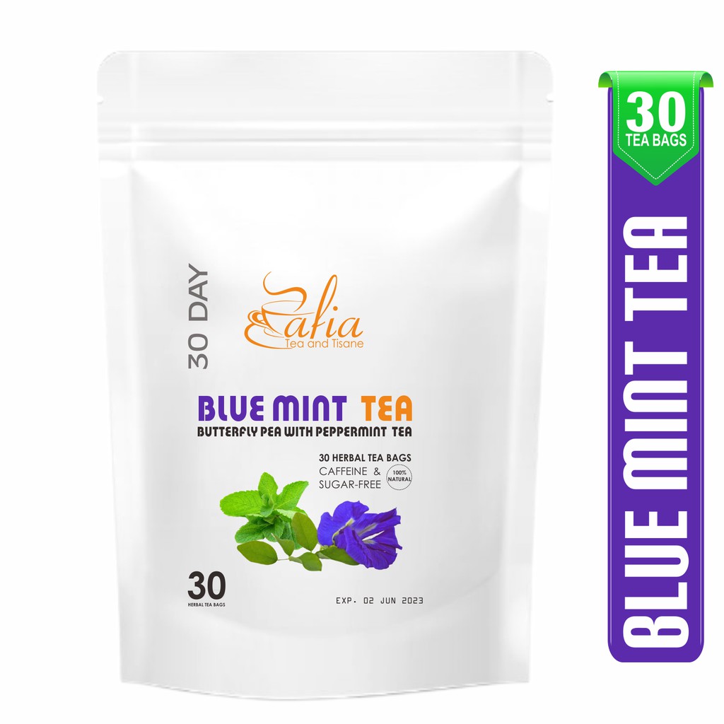 

Blue Mint Tea : Teh Butter Fly Pea With Peppermint