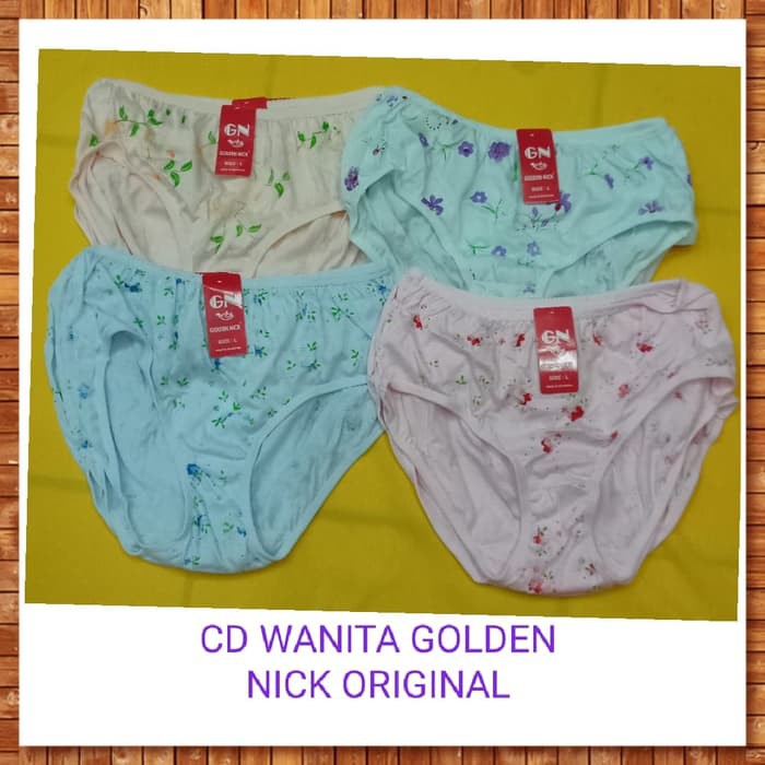 Unik CD CEWEK GOLDEN NICK MOTIF KEMBANG - Rendom, M Diskon