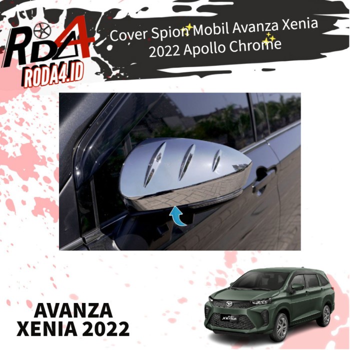 Cover Spion Mobil All New Avanza Xenia 2022 Model Apollo Chrome